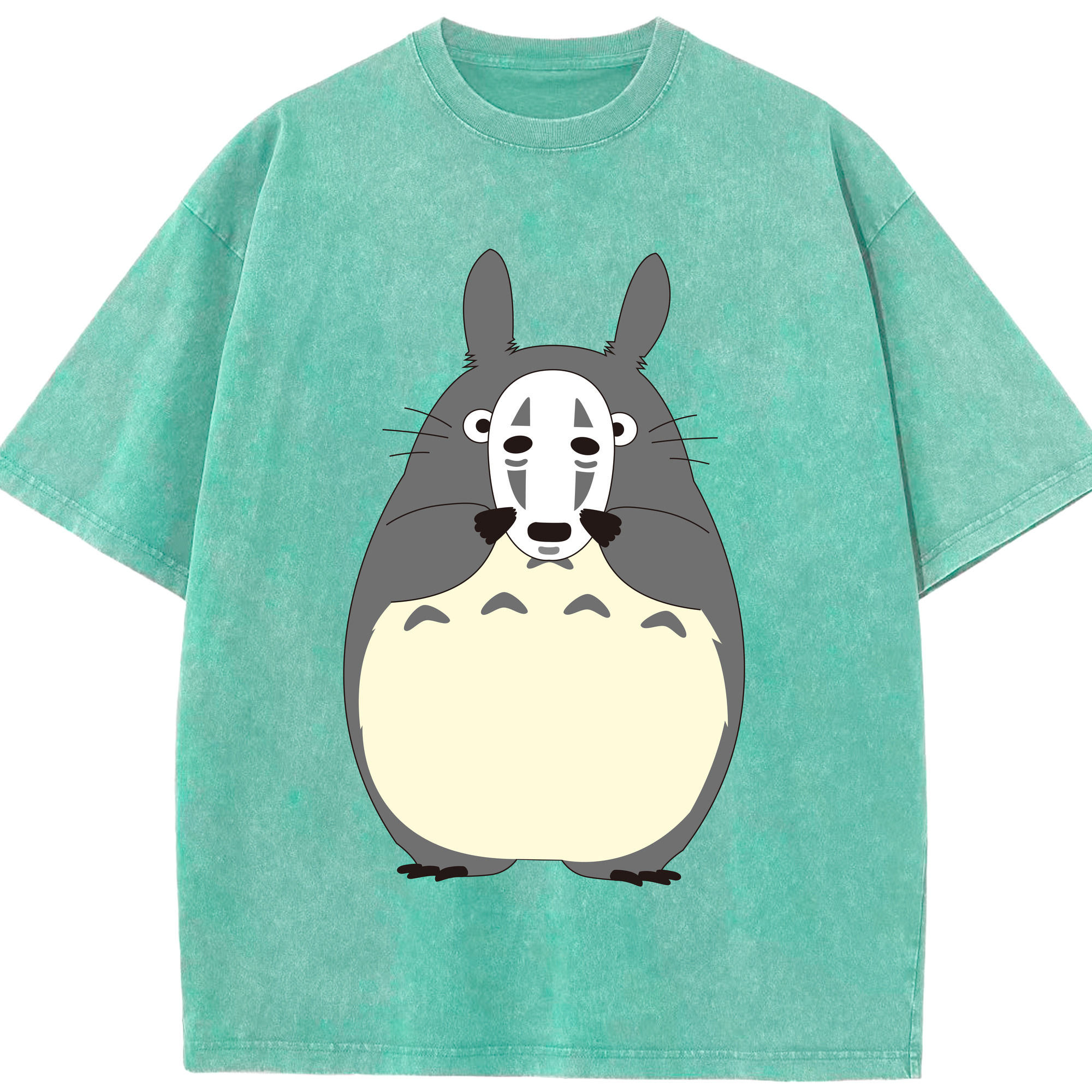 （画像用） となりのトトロ 草壁メイ 草壁サツキ My Neighbor Totoro Satsuki Kusakabe Mei Kusakabe 綿100% ヴィンテージ風 半袖Tシャツ（フロントプリント）